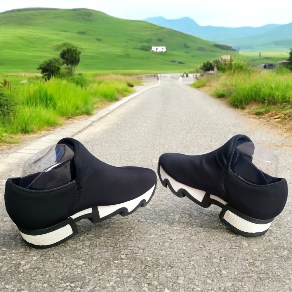 iRi WES I Sneaker Womens Black 38 Outline Low Top Neoprene Made In Italy Shoes